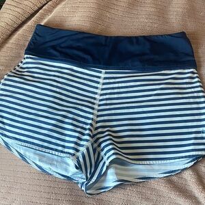 Carve Designs Navy and White Striped Swim Shorts